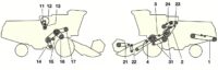 Элементы привода комбайна John Deere 1032-1042-1052