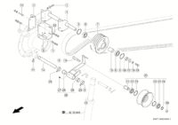 Натяжное устройство привода ротора. Запчасти для комбайнов tucano 580-570 № машины l1700011 - l1799999