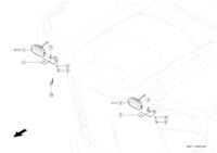 Рабочая фара впереди. Запчасти для комбайнов tucano 580-570 № машины l1700011 - l1799999. Схема 2