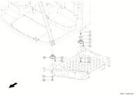 Опорный узел кабины. Запчасти для комбайнов tucano 580-570 № машины l1700011 - l1799999