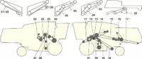 Элементы привода комбайна John Deere 2054 - 2056 — 2058