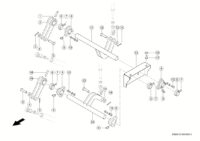 Система рычагов переключения. Запчасти для комбайнов tucano 450-440 № машины l3500011 - l3599999 — изображение 4