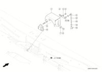 Сенсор системы auto contour. Запчасти для комбайнов tucano 450-440 № машины l3500011 - l3599999. Схема 1