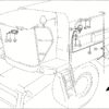 Рабочее освещение. Электрика / электроника. Запчасти для комбайнов mega 350 № машины 83600011 - 83699999. Схема 1