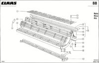 Штифтовое подбарабанье, оснастка для риса. Молотильный аппарат. Запчасти комбайнов mega 350 № машины 83600011 - 83699999