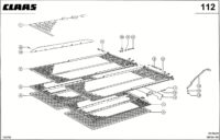 Решета. Очистка. Запчасти для комбайнов mega 350 № машины 83600011 - 83699999