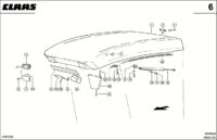 Кабина, крыша. Кабина. Кабина / площадка водителя. Запчасти для комбайнов mega 370-360 № машины 84600011 - 84699999 — изображение 3