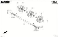 Вентилятор. Очистка. Запчасти для комбайнов mega 370-360 № машины 84600011 - 84699999. Схема 2 — изображение 3