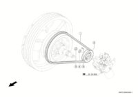 Привод насоса мотовила. приставки. Приводы. Запчасти для комбайнов tucano 320 № машины l0200011 - l0299999. Схема 1 — изображение 3