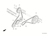 Привод решетного стана. очистки. Приводы. Запчасти для комбайнов tucano 320 № машины l0200011 - l0299999. Схема 5 — изображение 6