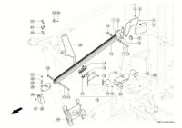 Монтажные детали рамы кабины. Кабина. Запчасти для комбайнов tucano 320 № машины l0200011 - l0299999 — изображение 6