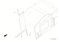 Монтажные детали. Лоток / основание. Очистка. Запчасти для комбайнов tucano 320 № машины l0200011 - l0299999. Схема 3 — изображение 3