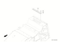 Монтажные детали. Лоток / основание. Очистка. Запчасти для комбайнов tucano 320 № машины l0200011 - l0299999. Схема 4 — изображение 3