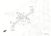 Монтажные детали рамы кабины. Кабина. Запчасти для комбайнов tucano 430-420 № машины c2200011 - c2299999. Схема 1 — изображение 6