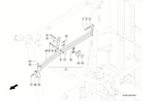 Монтажные детали рамы кабины. Запчасти для комбайнов tucano 450-440 № машины c3200011 - c3299999. Схема 1 — изображение 6