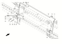 Блокировка приставки. Запчасти для жатки c490-c370 lexion / tucano № машины 52700011 - 52799999 — изображение 3
