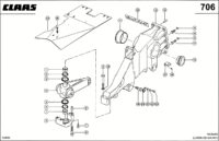 Резиновая полугусеница; рама. Запчасти для комбайнов lexion 560-540 № машины 58400011 - 58499999 — изображение 3