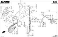Привод гирдавлический насос. Запчасти для комбайнов lexion 560-540 № машины 58400011 - 58499999. Схема 1 — изображение 3
