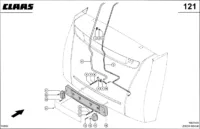 Электрика, освещение номерного знака. Запчасти для комбайнов lexion 560-540 № машины 58400011 - 58499999 — изображение 3