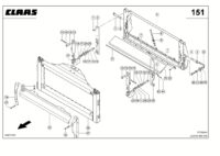 Поворотная рама hp и адаптер. Запчасти для комбайнов lexion 560-540 № машины 58400011 - 58499999 — изображение 3