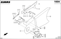 Боковое капотирование лев., Наклонная к. Запчасти для комбайнов lexion 560-540 № машины 58400011 - 58499999. Схема 1 — изображение 3