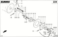 Пальцевый валец. Запчасти для комбайнов lexion 560-540 № машины 58400011 - 58499999. Схема 3 — изображение 3