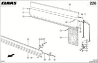 Чистик, фартух. Запчасти для комбайнов lexion 560-540 № машины 58400011 - 58499999 — изображение 3