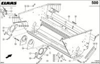 Измельчитель соломы;. Запчасти для комбайнов lexion 560-540 № машины 58400011 - 58499999. Схема 2 — изображение 3