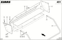 Распределитель соломы. Запчасти для комбайнов lexion 560-540 № машины 58400011 - 58499999 — изображение 3
