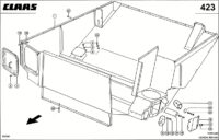 Зерновой бункер-нижняя часть. Запчасти для комбайнов lexion 560-540 № машины 58400011 - 58499999 — изображение 3