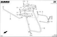Перила, лев. Запчасти для комбайнов lexion 560-540 № машины 58400011 - 58499999 — изображение 3