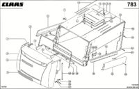 Капот для соломы. Запчасти комбайнов lexion 560-540 № машины 58400011 - 58499999 — изображение 3
