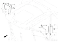 Зеркало. Запчасти для комбайнов tucano 450-440 № машины l3500011 - l3599999. Схема 1 — изображение 3