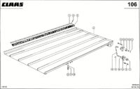 Скатная доска. Очистка. Запчасти для комбайнов mega 350 № машины 83600011 - 83699999. Схема 1 — изображение 3