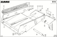 Решетный стан. Решета / Очистка. Запчасти для комбайнов mega 350 № машины 83600011 - 83699999 — изображение 3