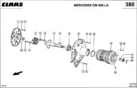 Mercedes om 906 la. Отбор мощности. Механические редукторы. Коробка передач / муфта шарнирный вал. Запчасти для комбайнов mega 370-360 № машины 84600011 - 84699999 — изображение 3