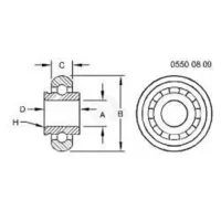 Подшипник GE25KRRB  AH129451/6363410/JD39102/9390360/AH214862/AH225510/0253370 JHB Аналог Польша 125 596 — изображение 4