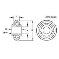 Подшипник шариковый (UEL205) AH225510 LFD (AH225510A)/JD9490 Аналог Германия 131 141 — изображение 4